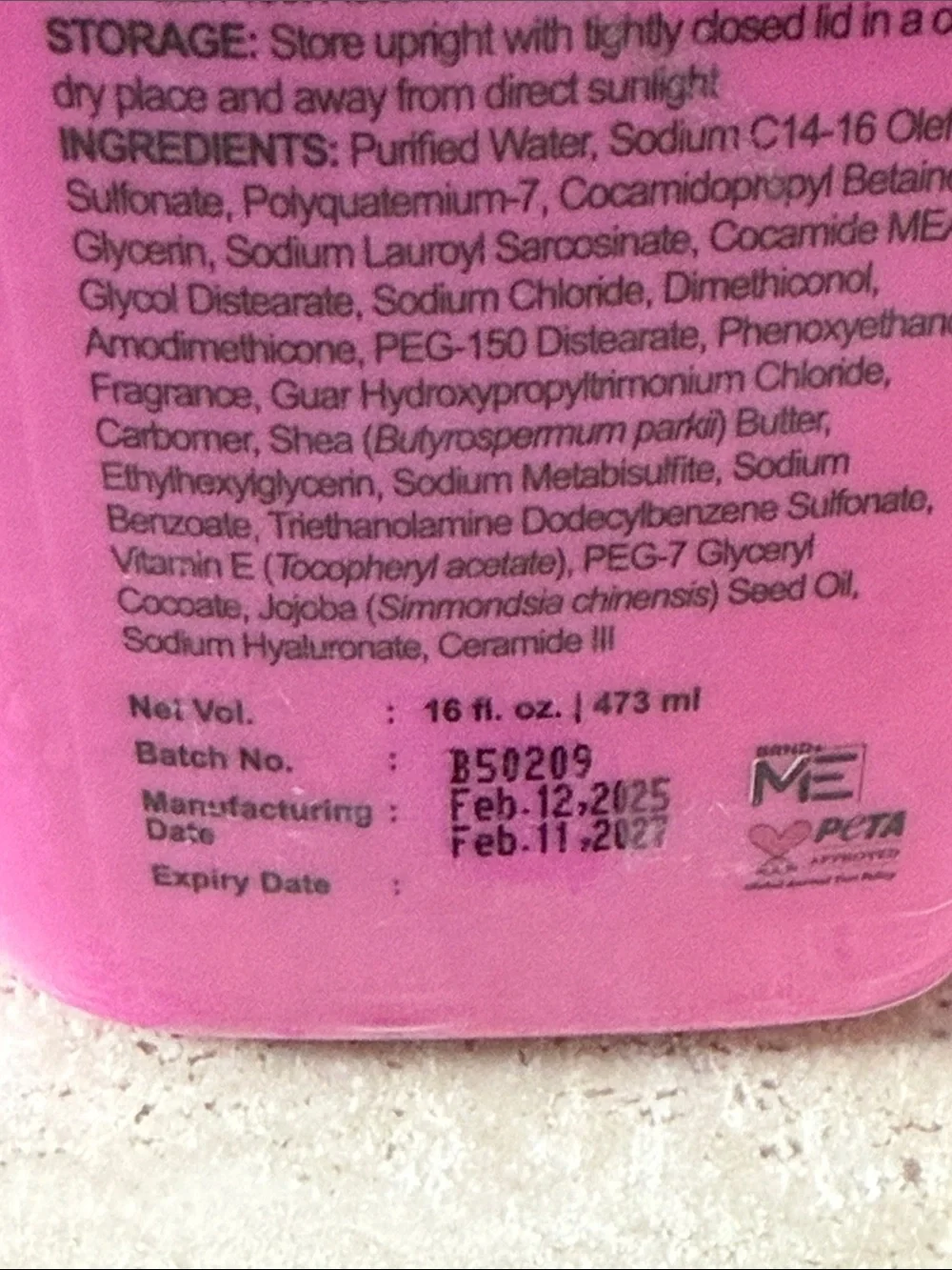 Botanic Hearth Nourish & Defend Shampoo - Pink Bottle